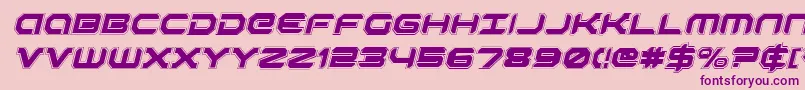 RobotaurAcademyItalic Font – Purple Fonts on Pink Background