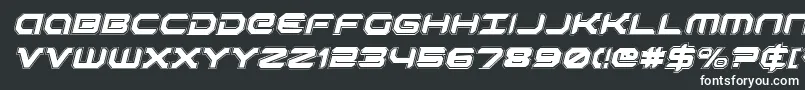 RobotaurAcademyItalic Font – White Fonts on Black Background