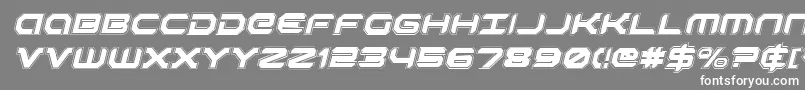 RobotaurAcademyItalic Font – White Fonts on Gray Background