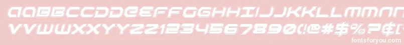 フォントRobotaurAcademyItalic – ピンクの背景に白い文字