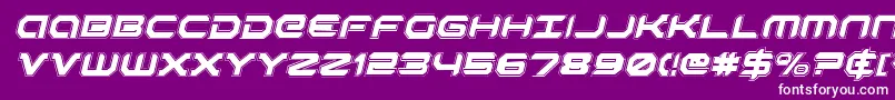 RobotaurAcademyItalic Font – White Fonts on Purple Background