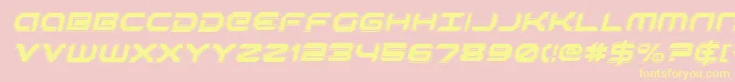 RobotaurAcademyItalic Font – Yellow Fonts on Pink Background