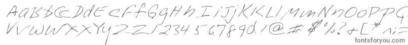 フォントLehn228 – 白い背景に灰色の文字