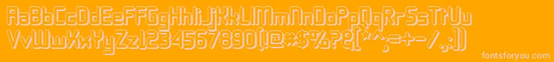 More about 11s0blto Font 11s0blto Font – Pink Fonts on Orange Background