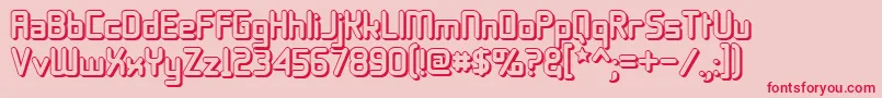 11s0blto Font – Red Fonts on Pink Background