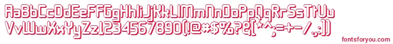 11s0blto Font – Red Fonts on White Background