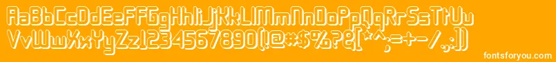 フォント11s0blto – オレンジの背景に白い文字