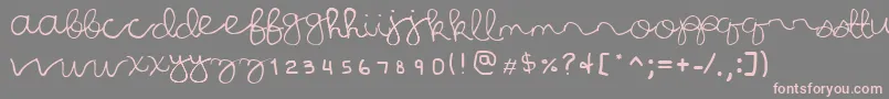 AllHailJulia Font – Pink Fonts on Gray Background