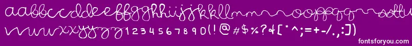 AllHailJulia Font – White Fonts on Purple Background