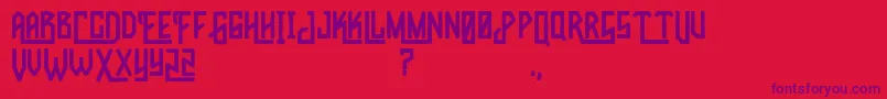 WildRiver Font – Purple Fonts on Red Background