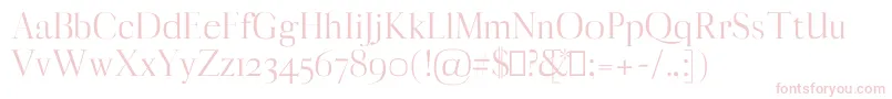 MyronRegular Font – Pink Fonts on White Background