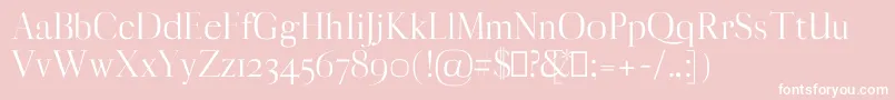 MyronRegular Font – White Fonts on Pink Background