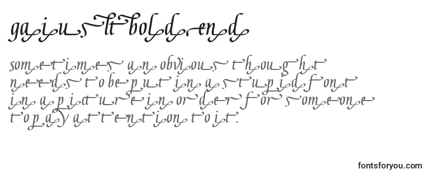 GaiusLtBoldEnd Font