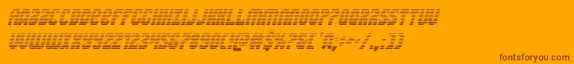 Warnationgradital Font – Brown Fonts on Orange Background
