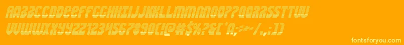 Подробнее о шрифте Warnationgradital Шрифт Warnationgradital – жёлтые шрифты на оранжевом фоне