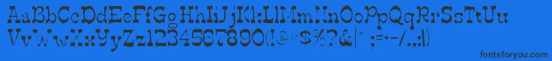 Edmundsgaunt Font – Black Fonts on Blue Background