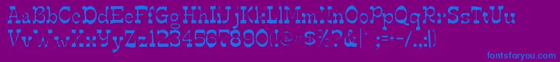 Edmundsgaunt Font – Blue Fonts on Purple Background