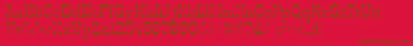 Edmundsgaunt Font – Brown Fonts on Red Background