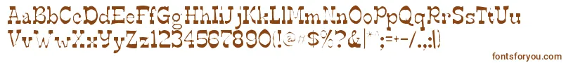Шрифт Edmundsgaunt – коричневые шрифты