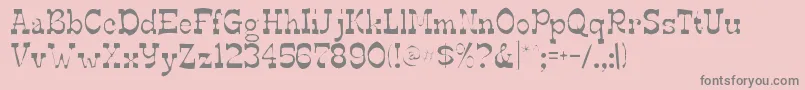 Edmundsgaunt-Schriftart – Graue Schriften auf rosa Hintergrund