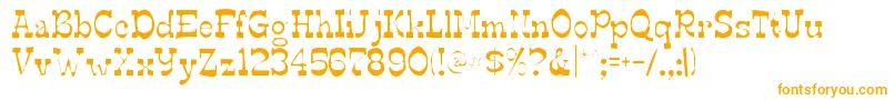 Edmundsgaunt Font – Orange Fonts on White Background