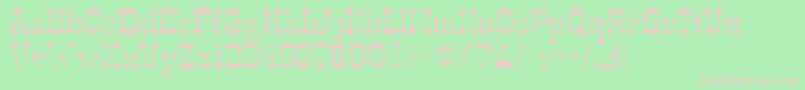 Edmundsgaunt Font – Pink Fonts on Green Background