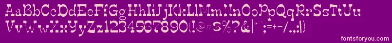 Edmundsgaunt Font – Pink Fonts on Purple Background