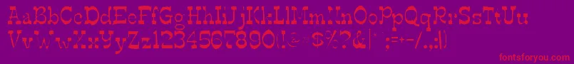 Edmundsgaunt Font – Red Fonts on Purple Background