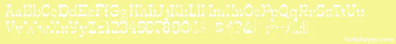 Edmundsgaunt Font – White Fonts on Yellow Background