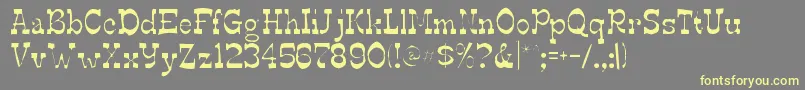 Edmundsgaunt Font – Yellow Fonts on Gray Background