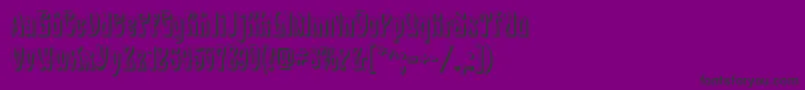 EpoqueShadow Font – Black Fonts on Purple Background
