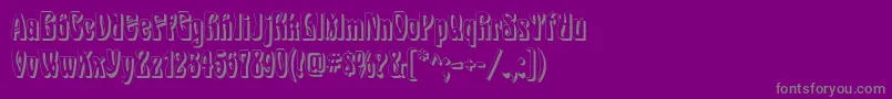 EpoqueShadow Font – Gray Fonts on Purple Background