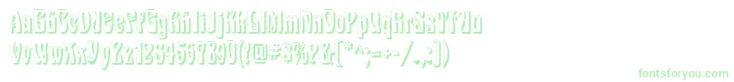 EpoqueShadow Font – Green Fonts on White Background