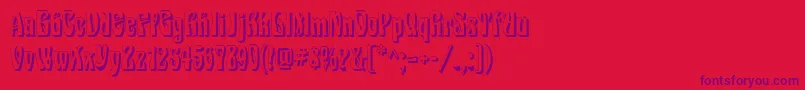 fuente EpoqueShadow – Fuentes Moradas Sobre Fondo Rojo