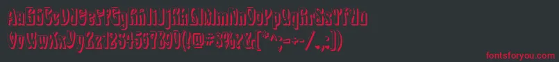 EpoqueShadow Font – Red Fonts on Black Background