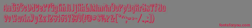 EpoqueShadow Font – Red Fonts on Gray Background