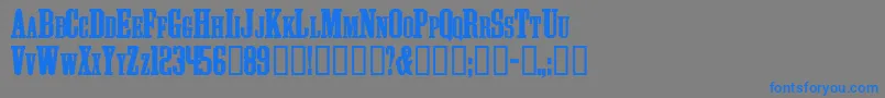 AthleticSupporter Font – Blue Fonts on Gray Background