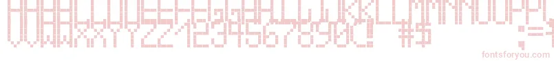 CrossLedTfbBold Font – Pink Fonts on White Background