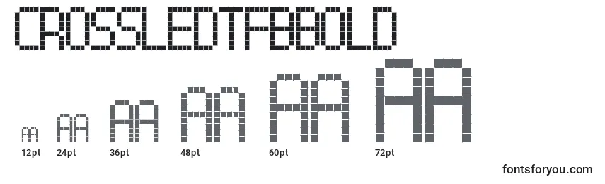 CrossLedTfbBold Font Sizes