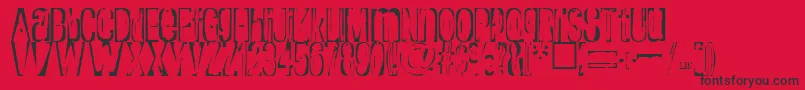 Rapture Font – Black Fonts on Red Background