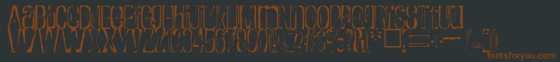 Rapture Font – Brown Fonts on Black Background