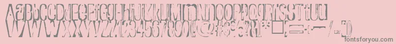 Rapture Font – Gray Fonts on Pink Background