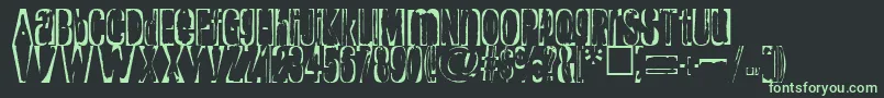 Rapture Font – Green Fonts on Black Background