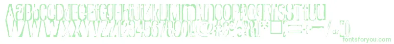 Rapture Font – Green Fonts on White Background