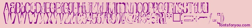 Rapture Font – Purple Fonts on Pink Background