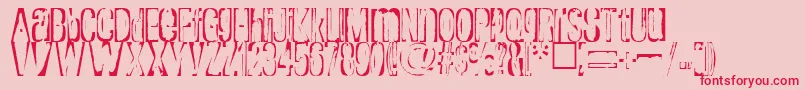 Rapture Font – Red Fonts on Pink Background