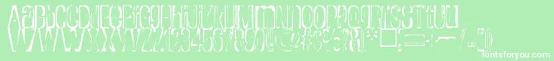 Rapture Font – White Fonts on Green Background