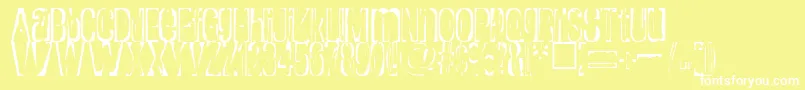 Rapture Font – White Fonts on Yellow Background