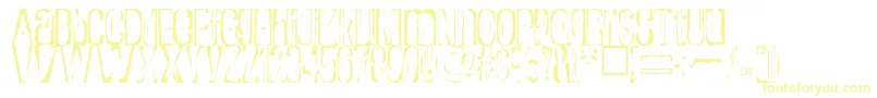 Rapture Font – Yellow Fonts on White Background