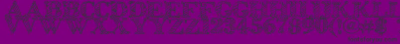 Zsynorebo Font – Black Fonts on Purple Background